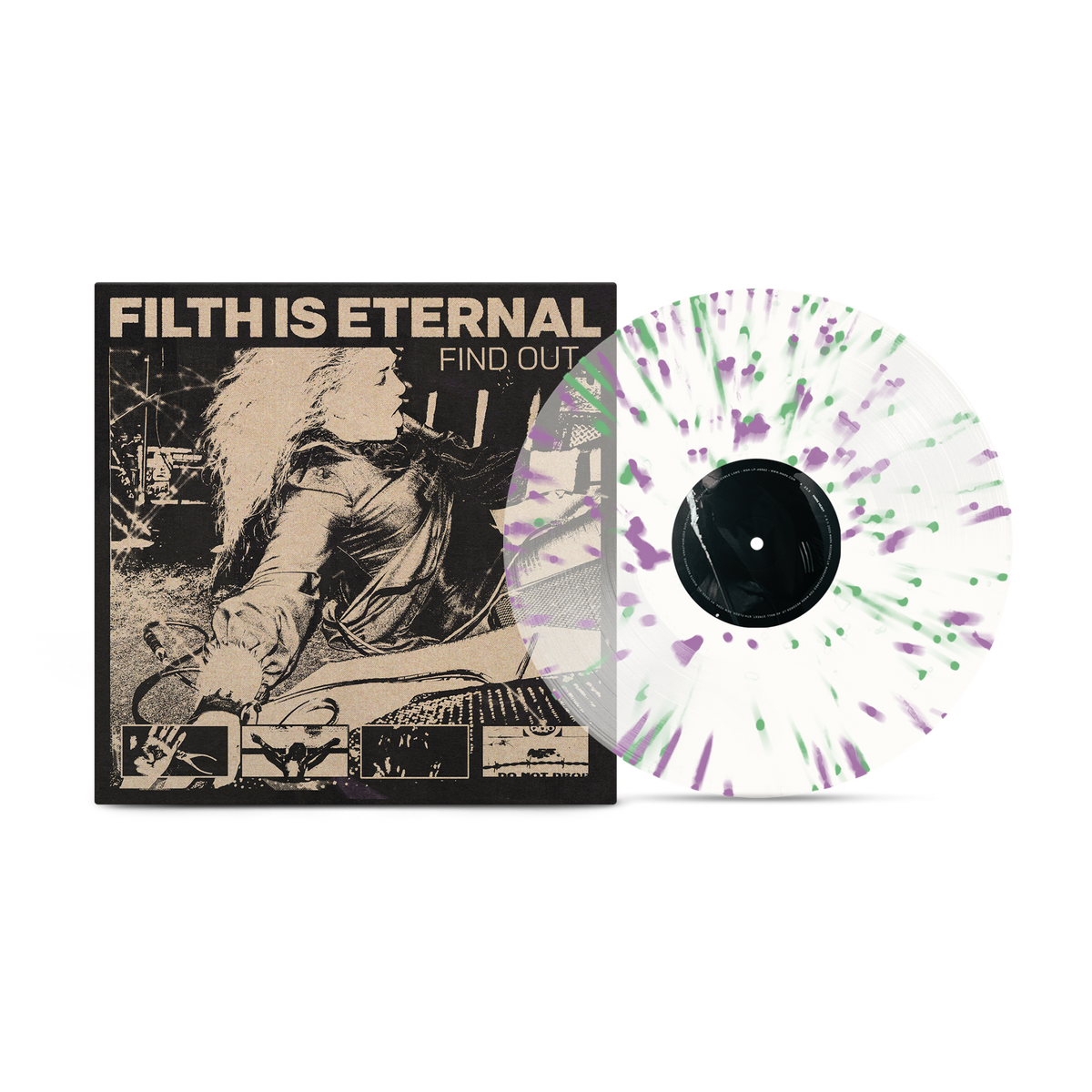 Filth Is Eternal - Find Out [Clear with Green & Violet Splatter]