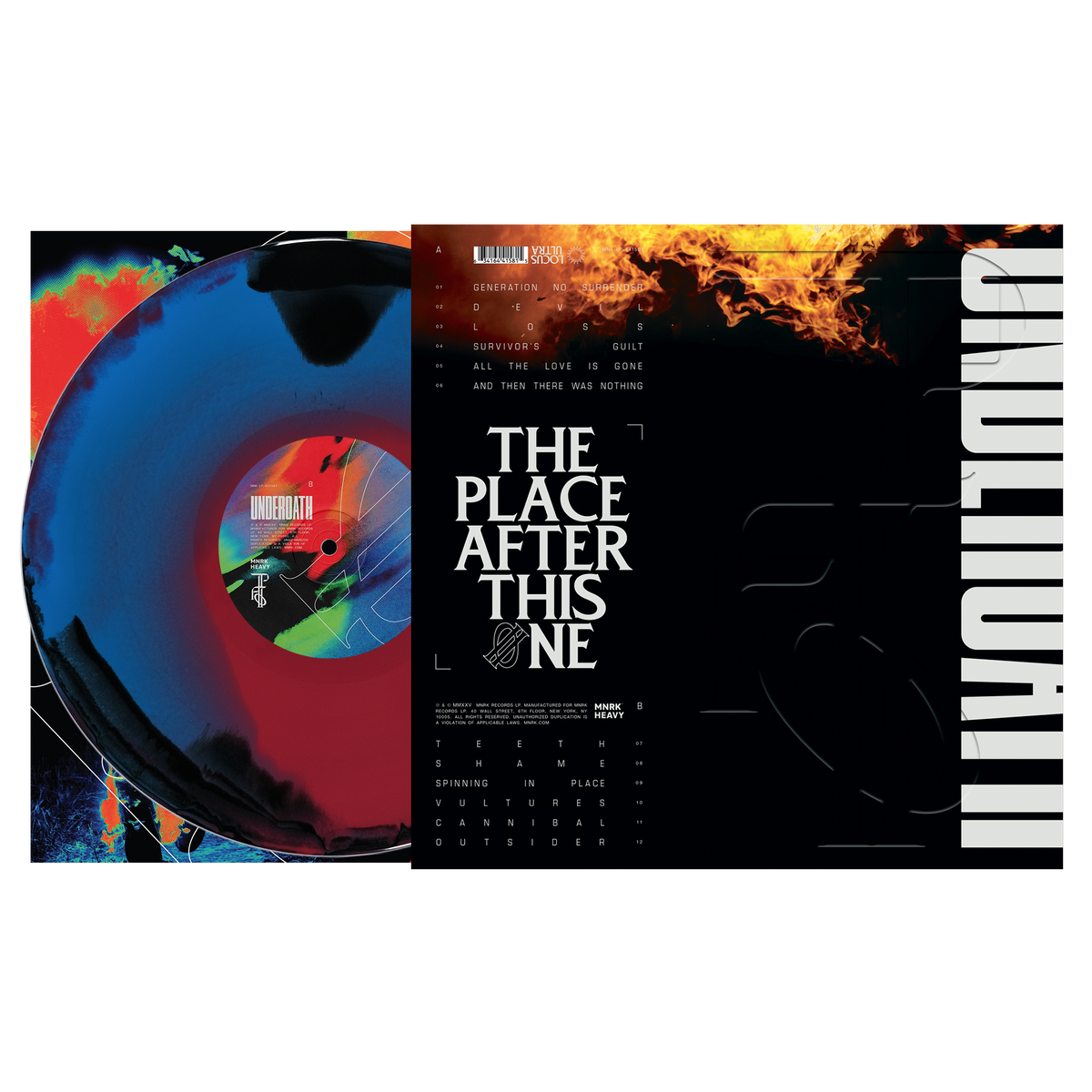 Underoath - The Place After This One [Black + Blue Red Swirl]