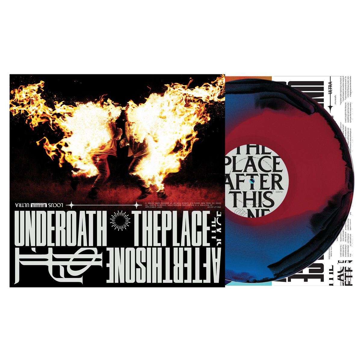 Underoath - The Place After This One [Black + Blue Red Swirl]