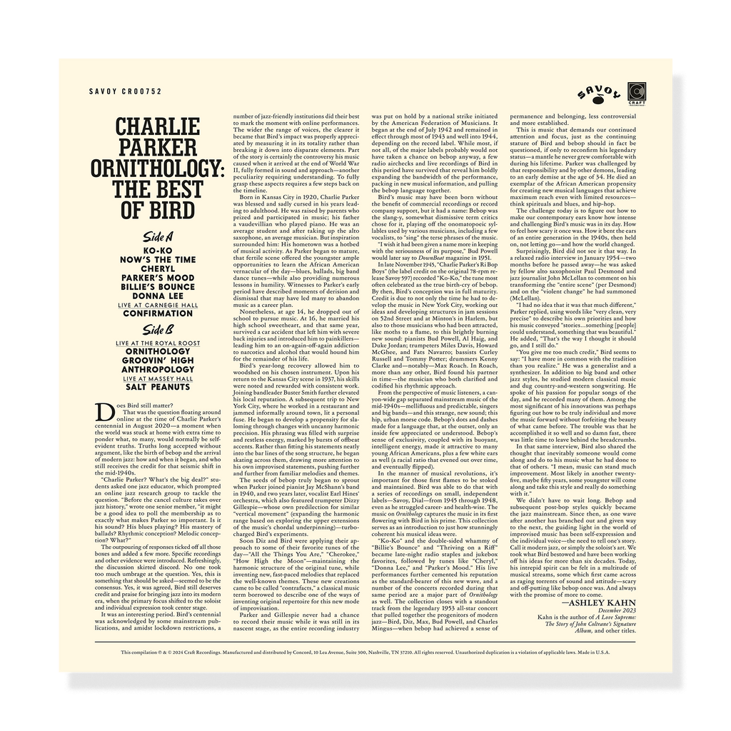 Charlie Parker - Ornithology: The Best Of Bird