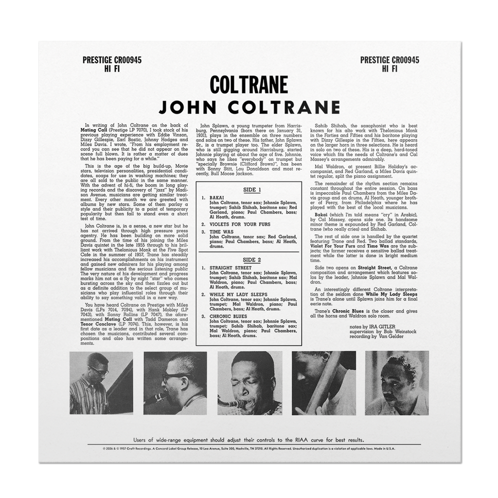 John Coltrane - Coltrane (Original Jazz Classics Series)