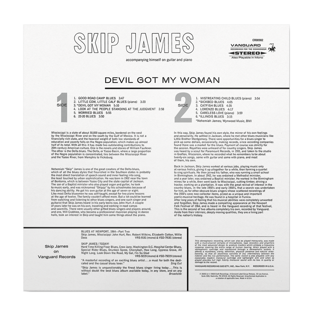 Skip James - Devil Got My Woman (Bluesville Series)